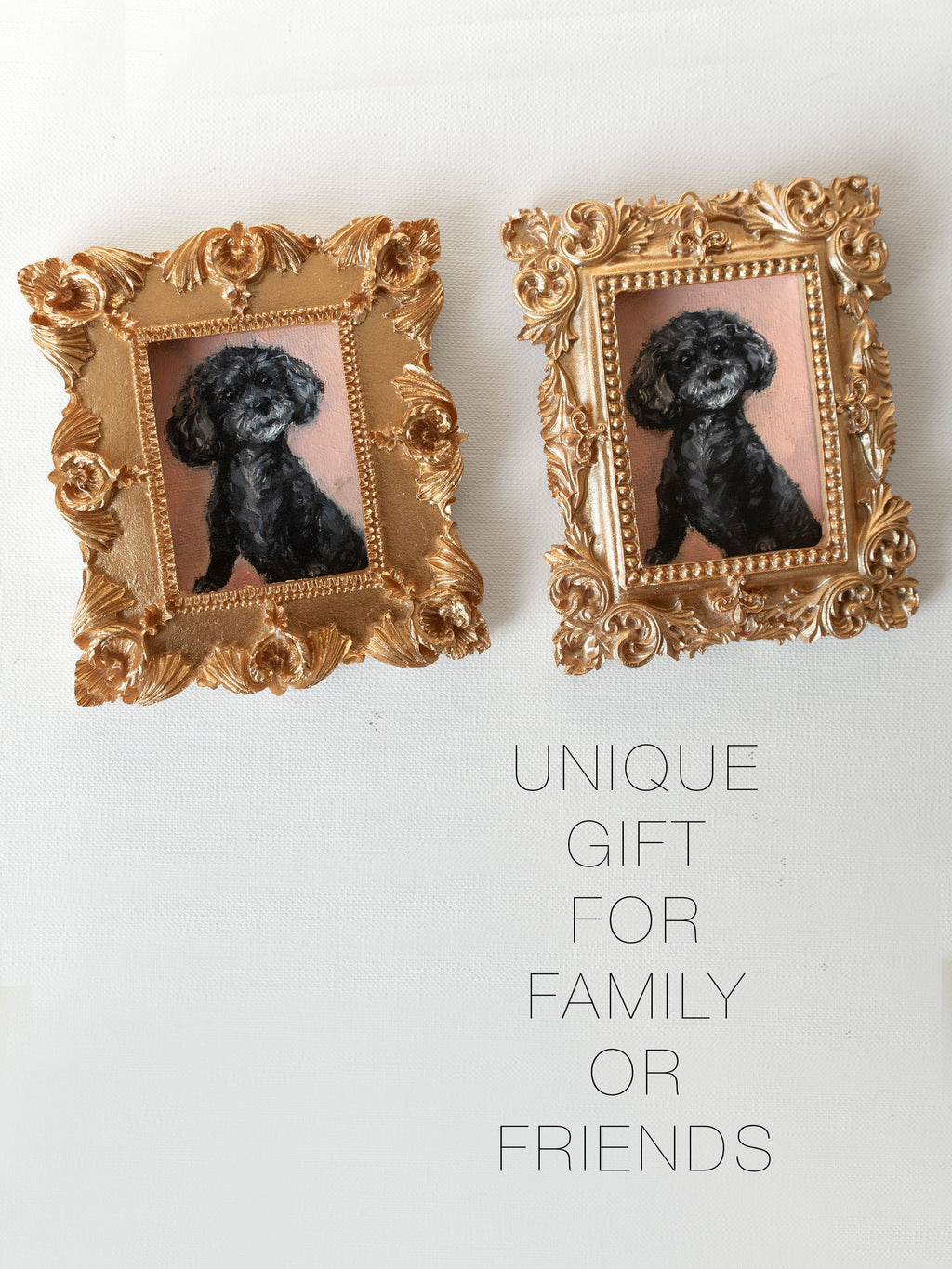Mini Pet Portrait Hand-Painted Dog Memorial Art