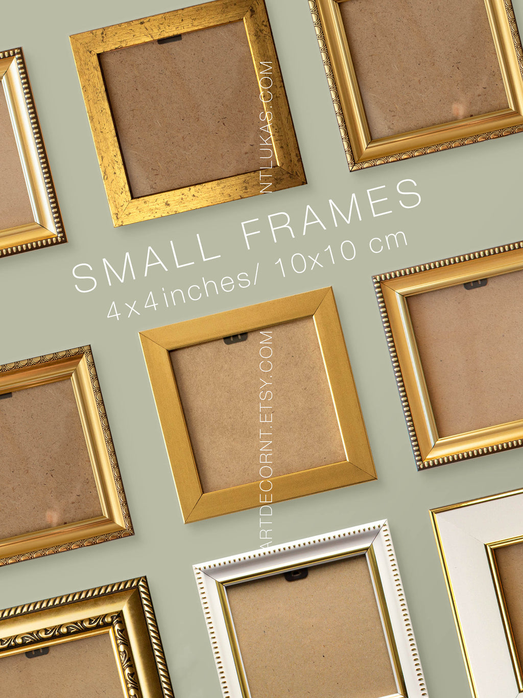 Small 4x4 Art Frame: Miniature Painting Display