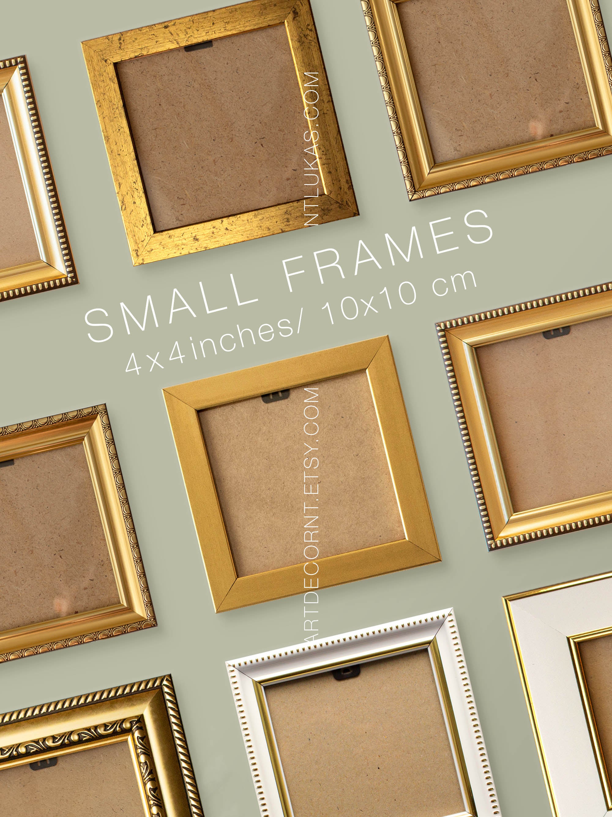 Small 4x4 Art Frame: Miniature Painting Display
