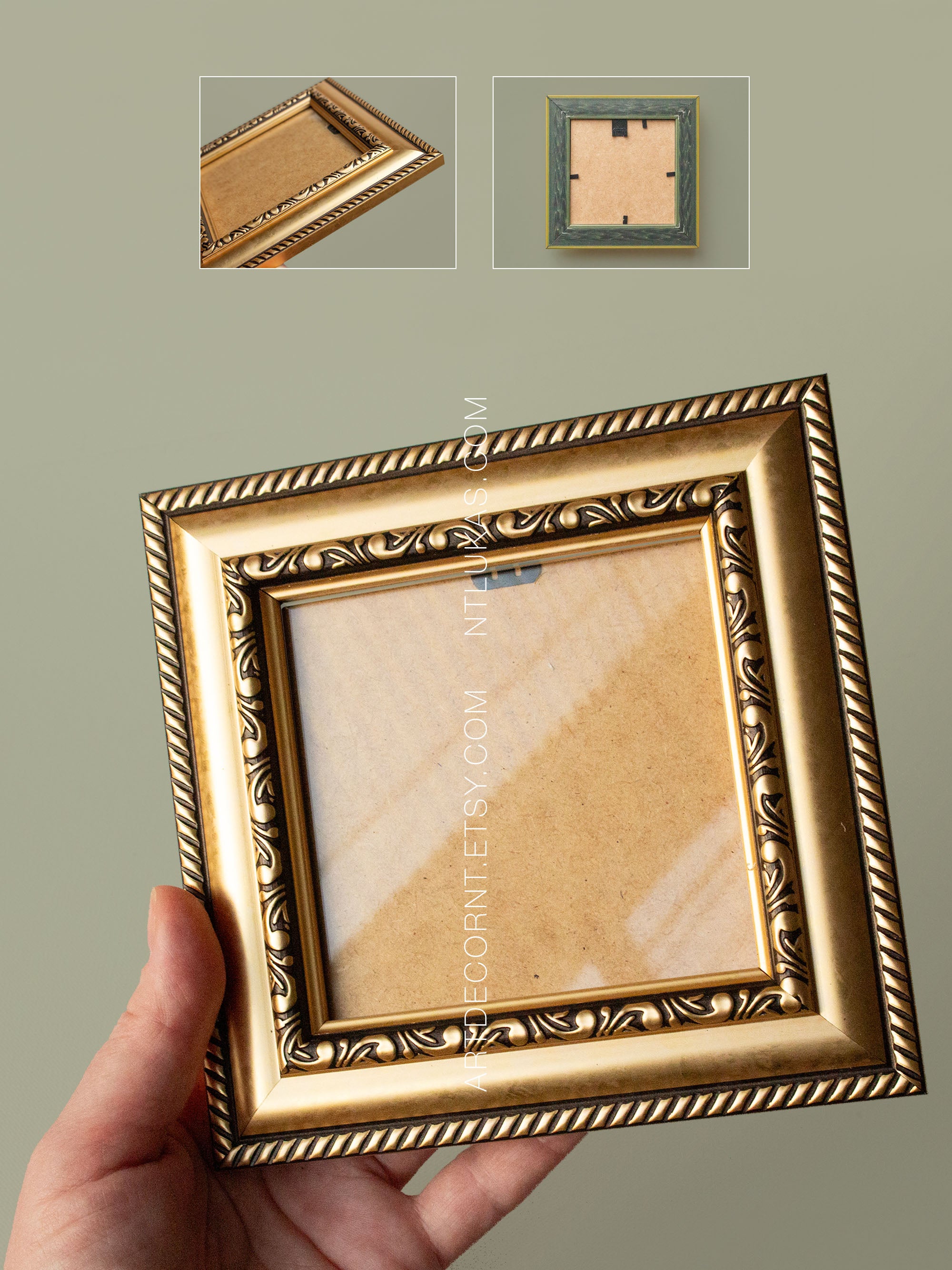 Small 4x4 Art Frame: Miniature Painting Display