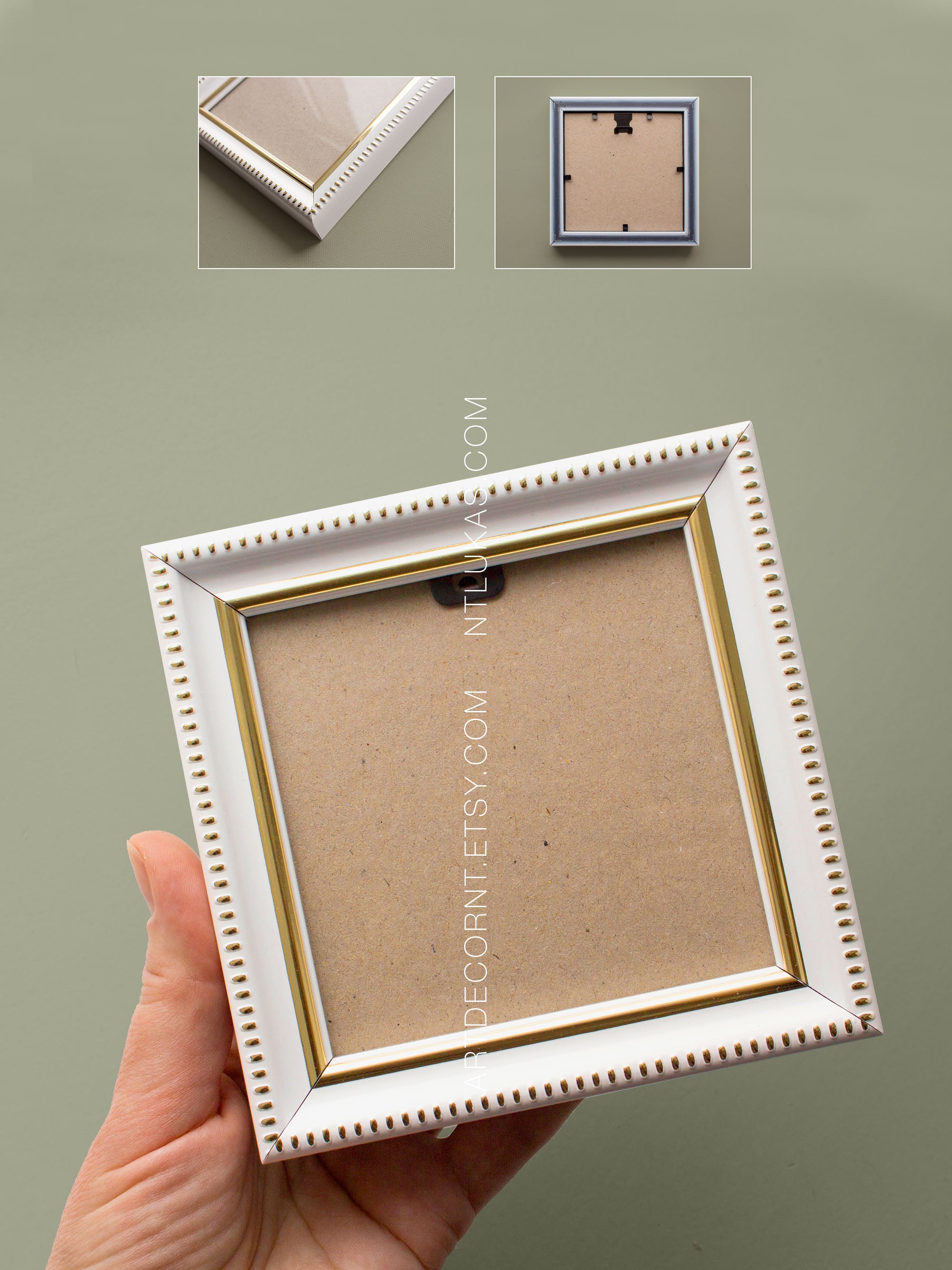 Small 4x4 Art Frame: Miniature Painting Display