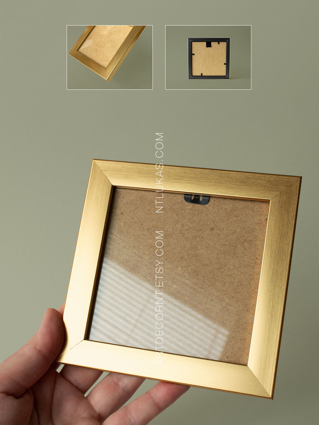 Small 4x4 Art Frame: Miniature Painting Display