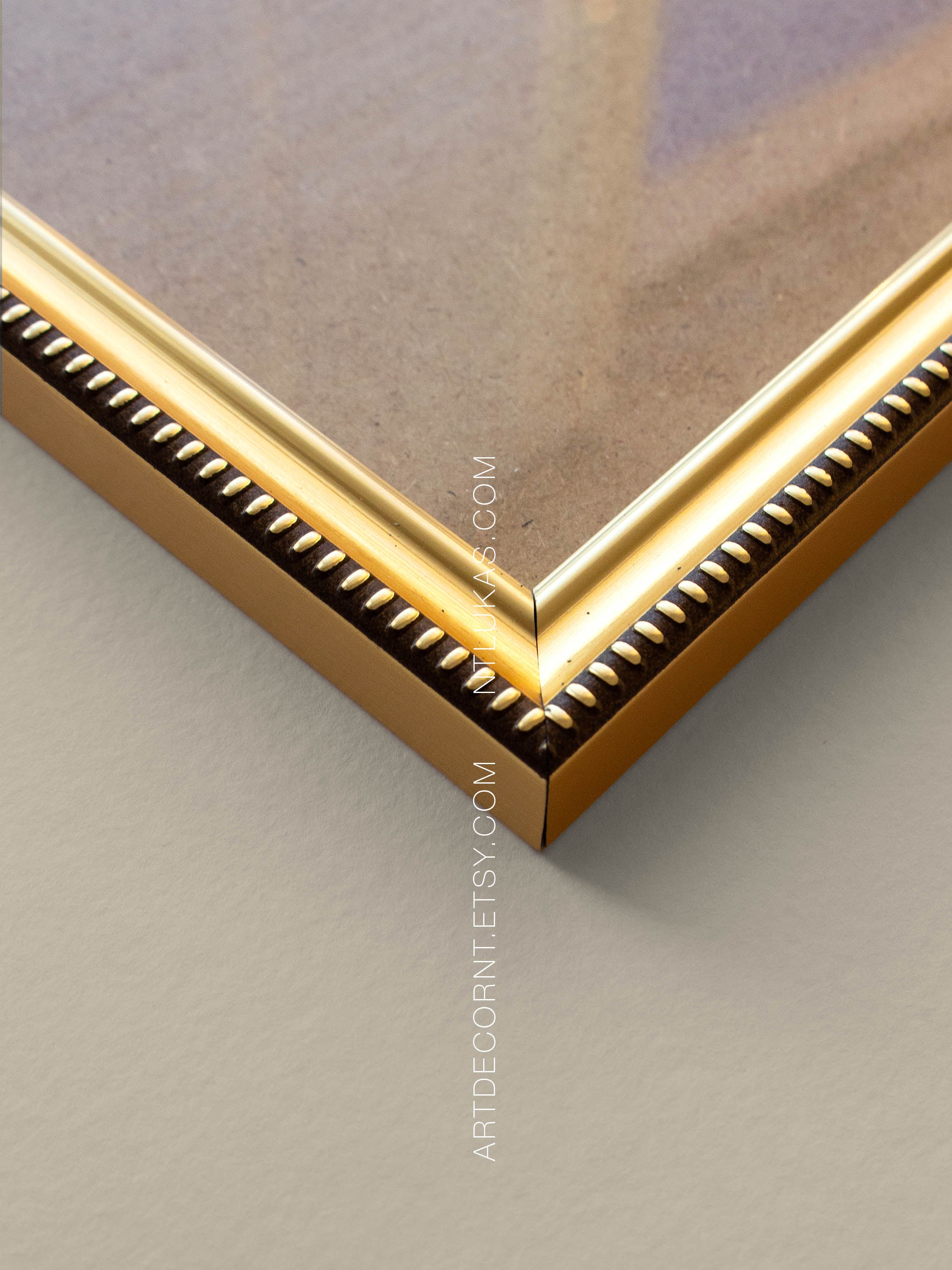 Small Frame for 5x5 or 5x7 Art, Gold frames gallery wall