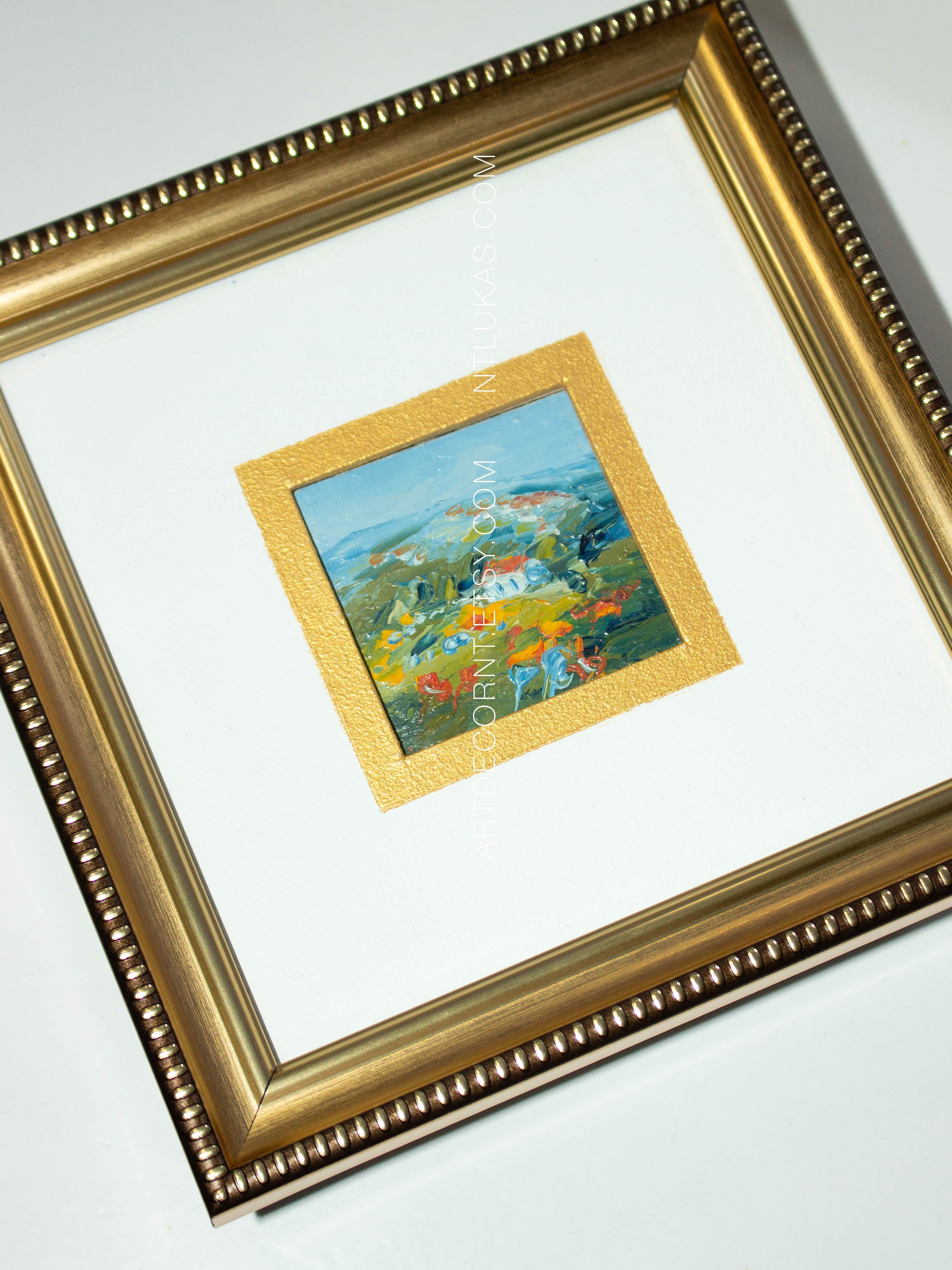 Small Frame for 5x5 or 5x7 Art, Gold frames gallery wall