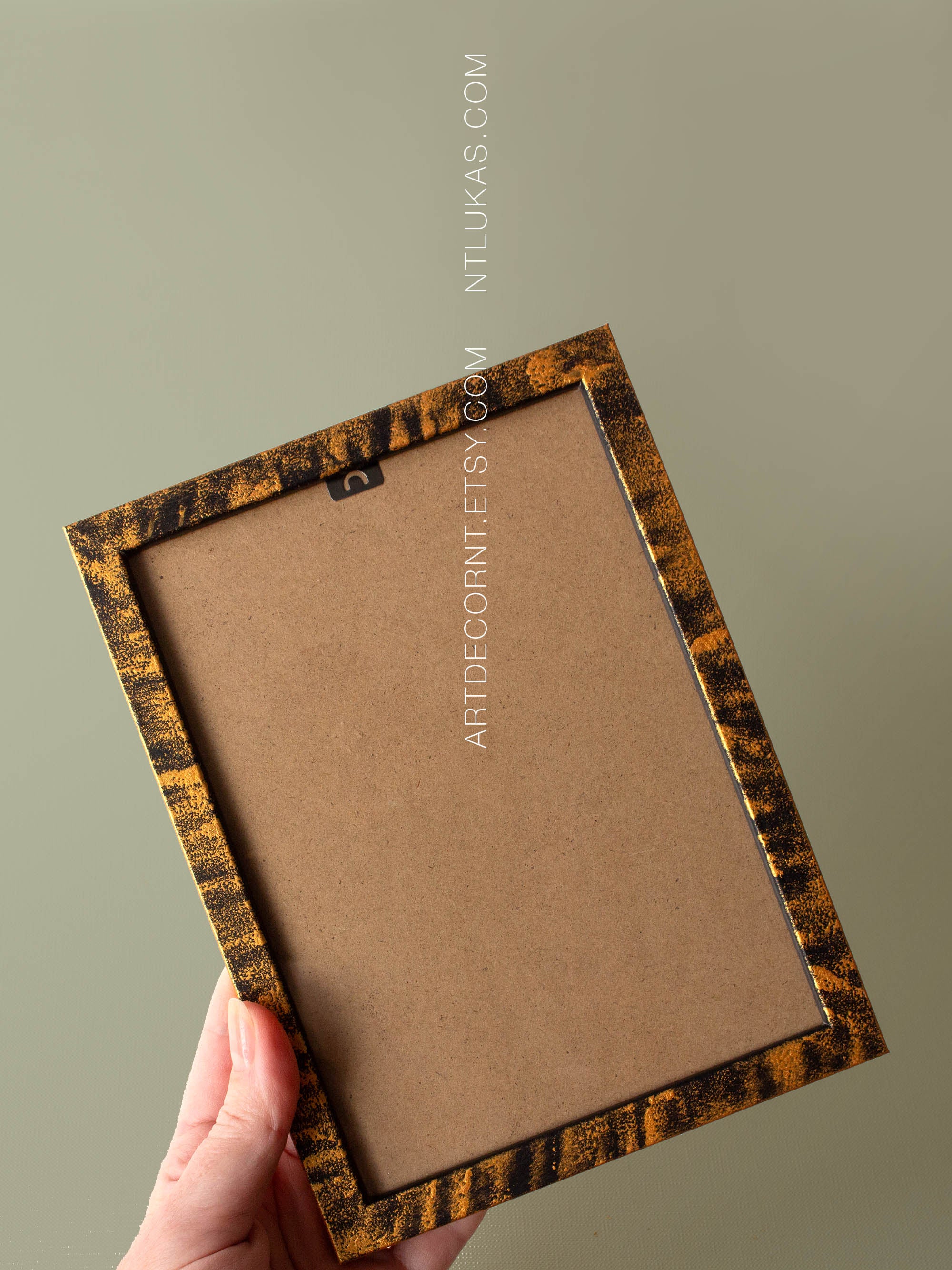 Small Frame for 5x5 or 5x7 Art, Gold frames gallery wall