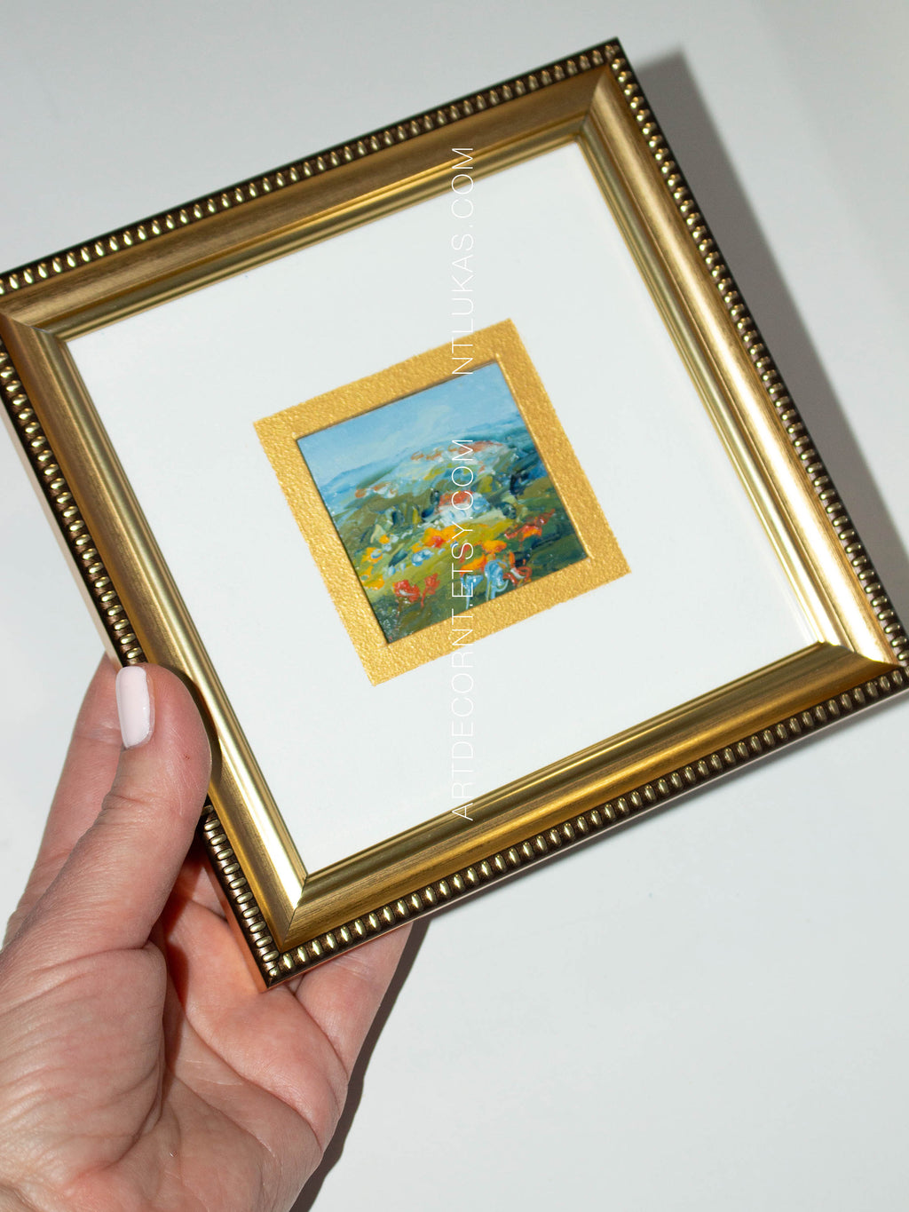 Small Gold Picture Frame 6x6 inch: Square Photo Frame