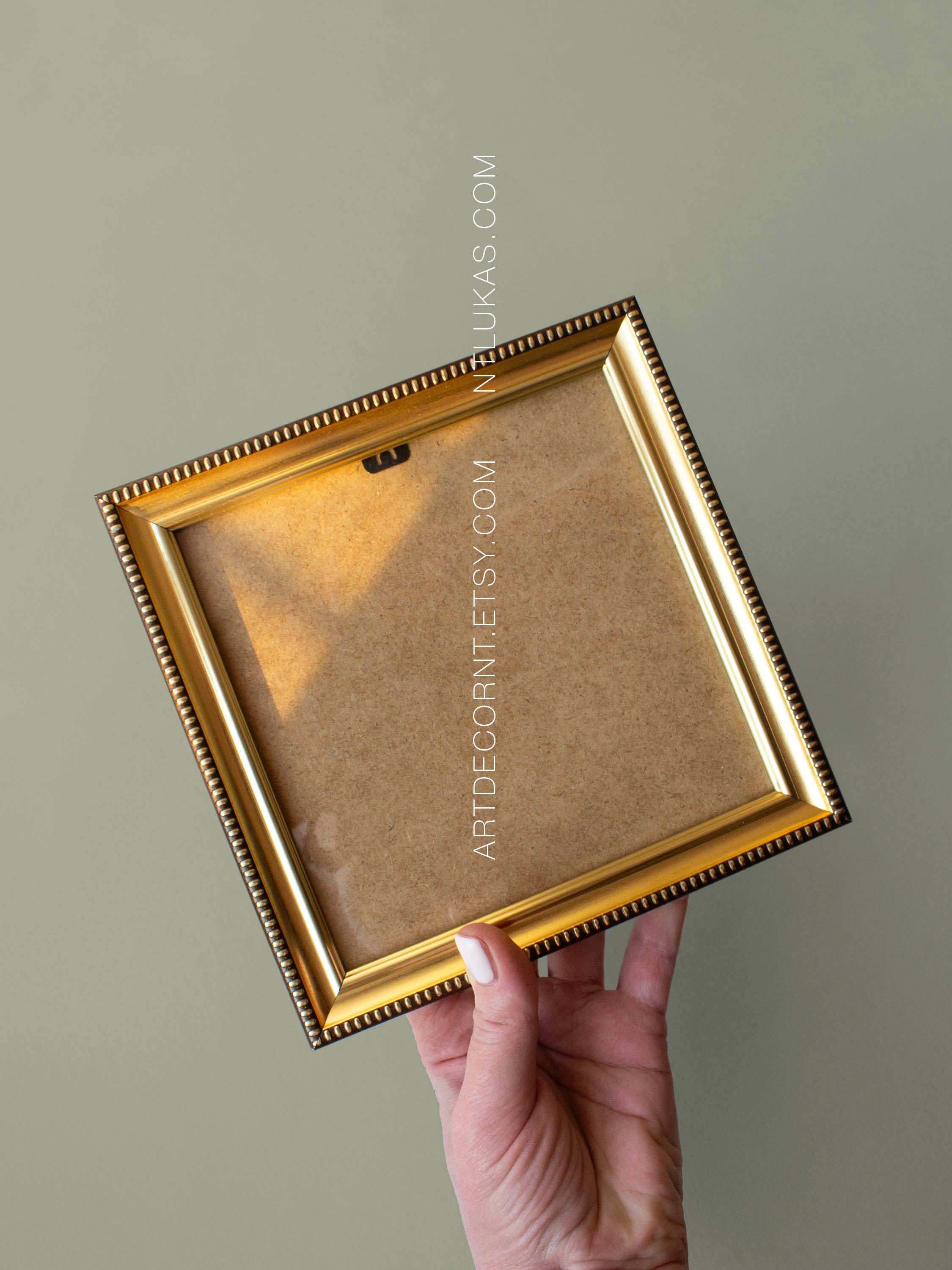 Small Gold Picture Frame 6x6 inch: Square Photo Frame